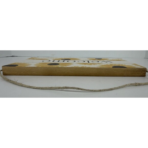 Rustic Marlin Sunflower Welcome Wood Wall Hanging - Picture 7 of 8